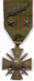 Croix de Guerre 1914 - 1918